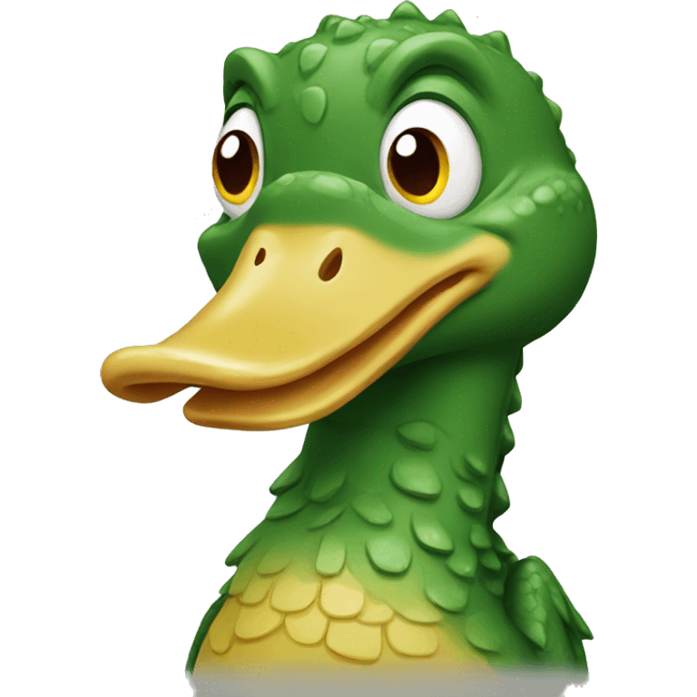 crocodile duck emoji