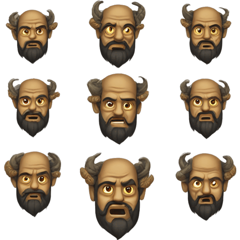 Ravana's ten heads emoji