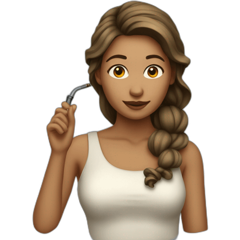 Femme qui fait une pipe emoji