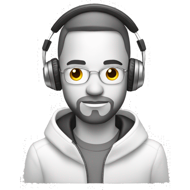 DJ, white, platine emoji