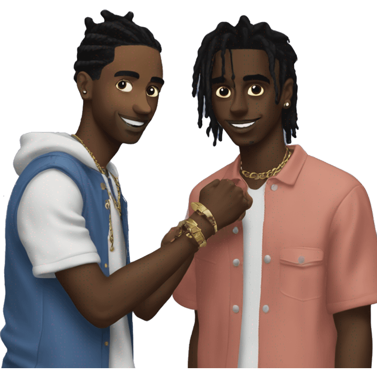 Playboi carti YVL handshake  emoji