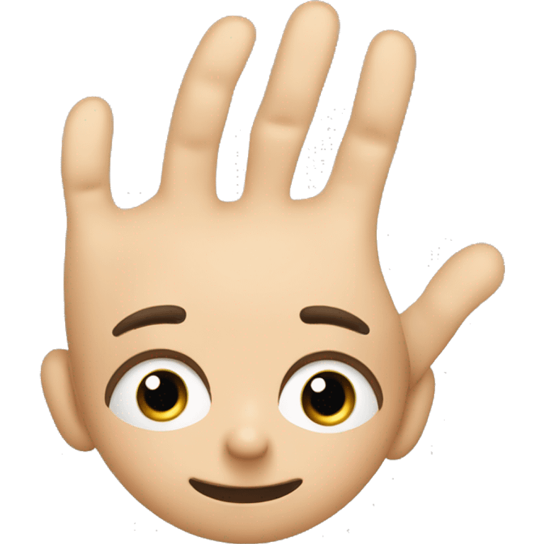 a face with e eyebrow up and the index of one of the hand scratching the hear emoji