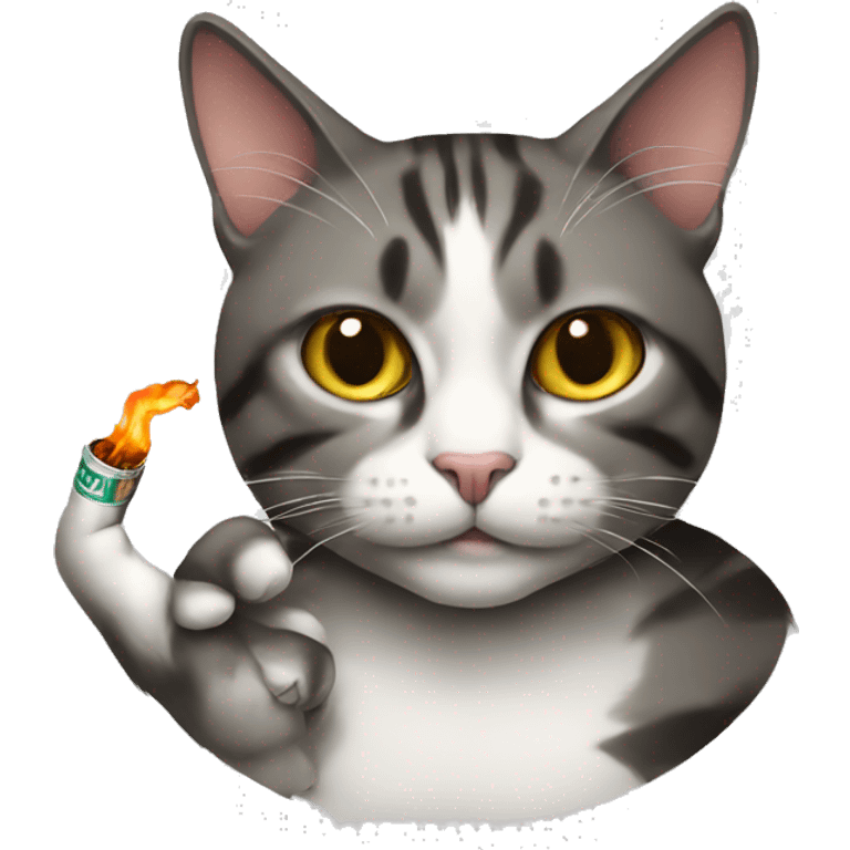 Cat with cigarette  emoji