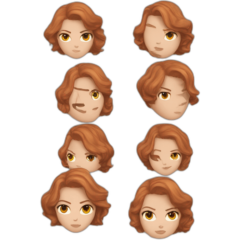 Scarlett Johansson as natasha romanov emoji