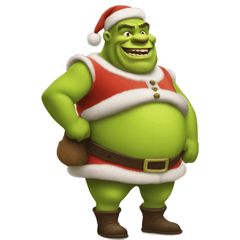 Santa Shrek  emoji