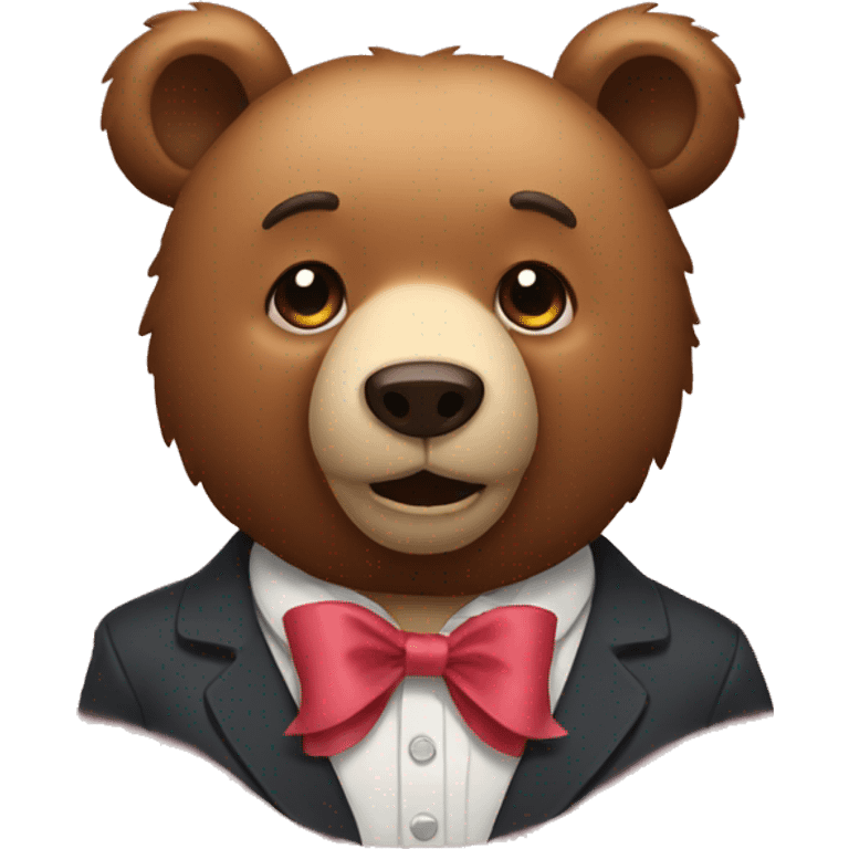 Bear with bow  emoji