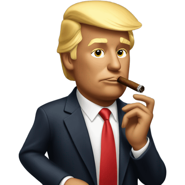 Donald trump smoking a cigar  emoji