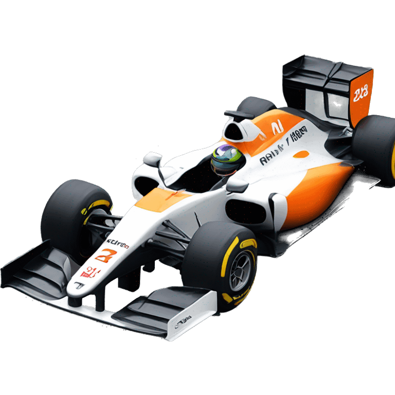 2024 Mclaren Formula one livery on a 2012 formula 1 car design emoji