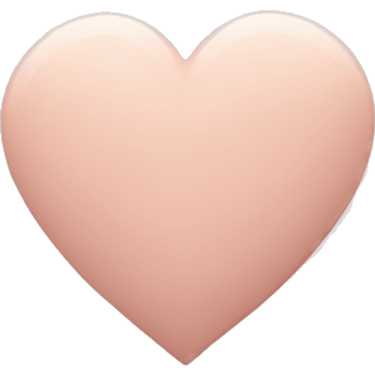 Pastel sandy pink heart emoji