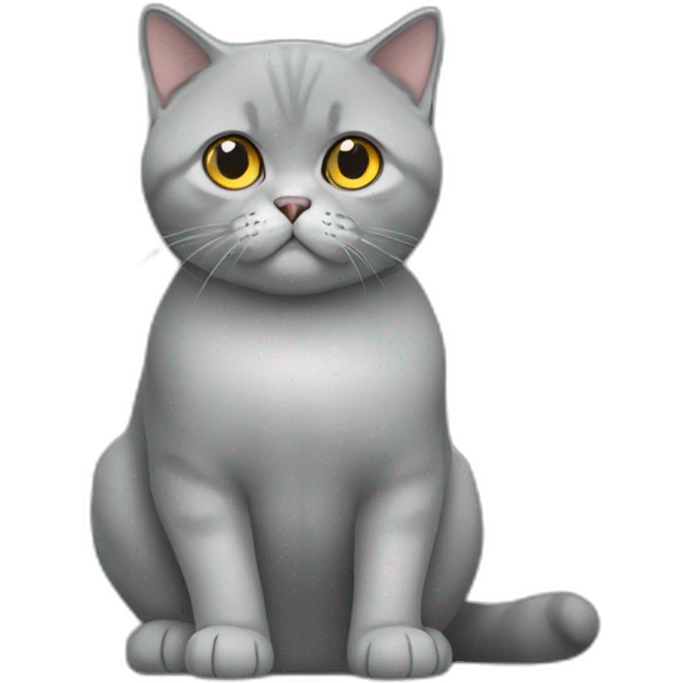 British shorthair sitting emoji