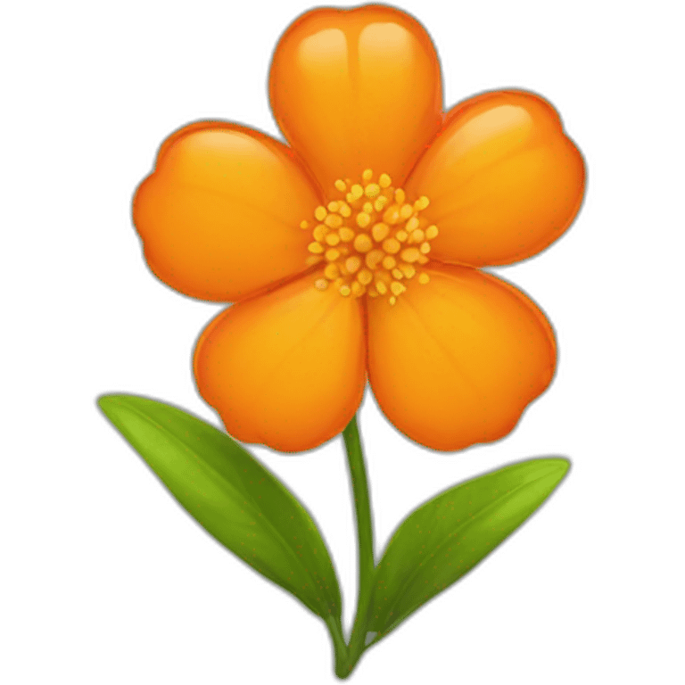 Orange flower emoji