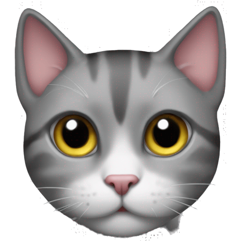 Un gato kawai gótico emoji