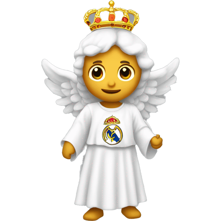 angelic logowith it holding real Madrid flag emoji