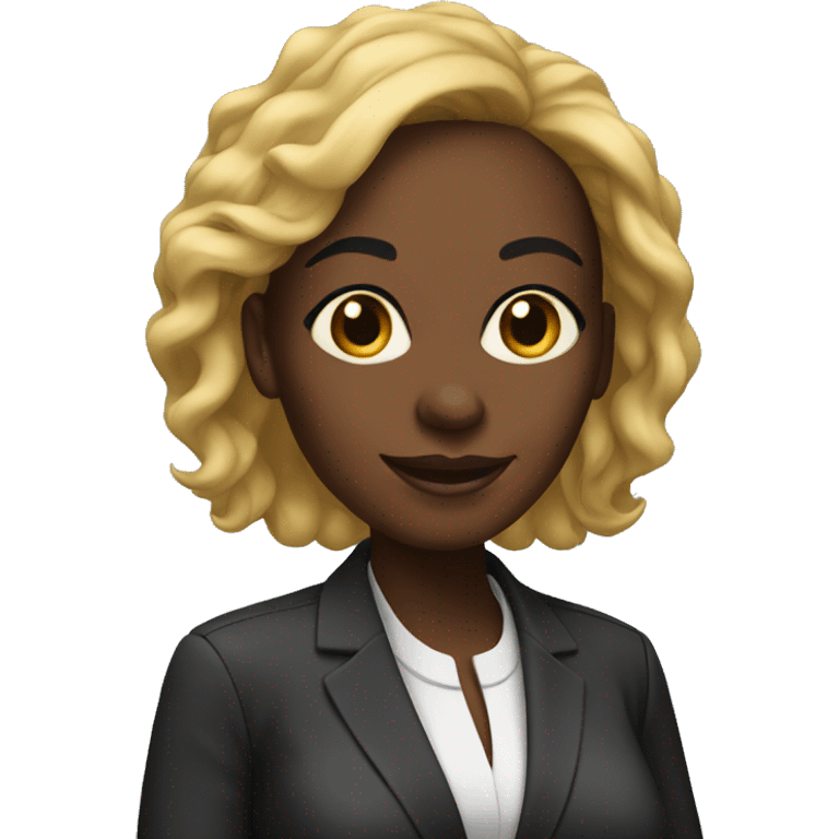 Black woman CEO  emoji