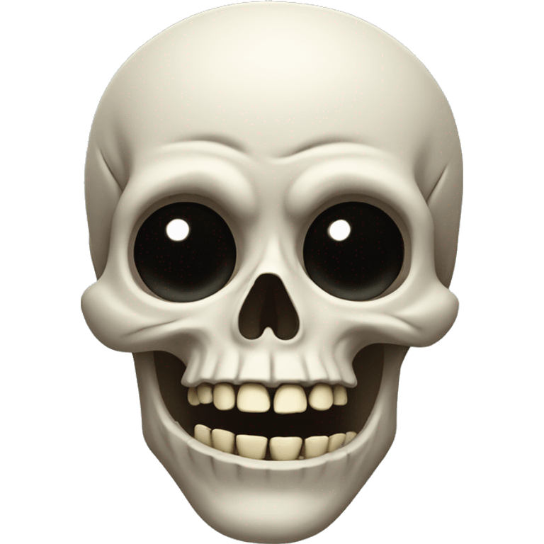 Funny skulls emoji