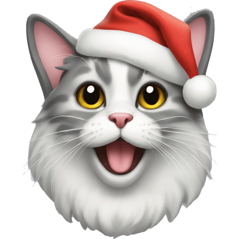 christmas cat jolly emoji