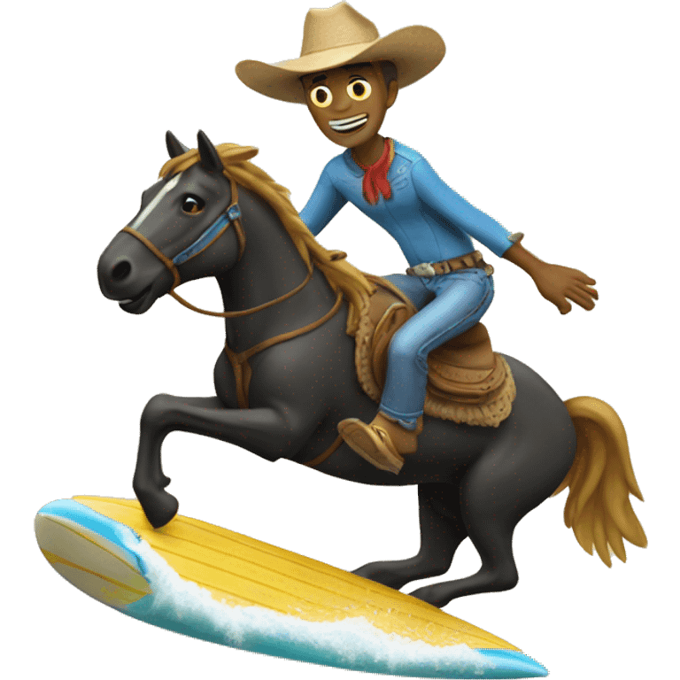 Surfing Cowboy emoji