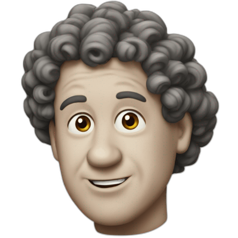 Curly of the three stooges emoji