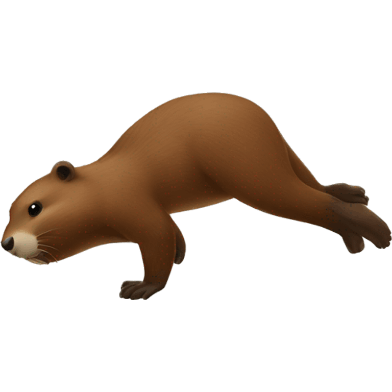 handstand beaver emoji