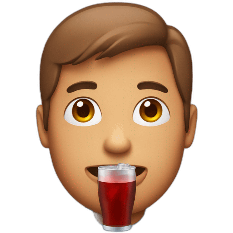 a person drink cola emoji