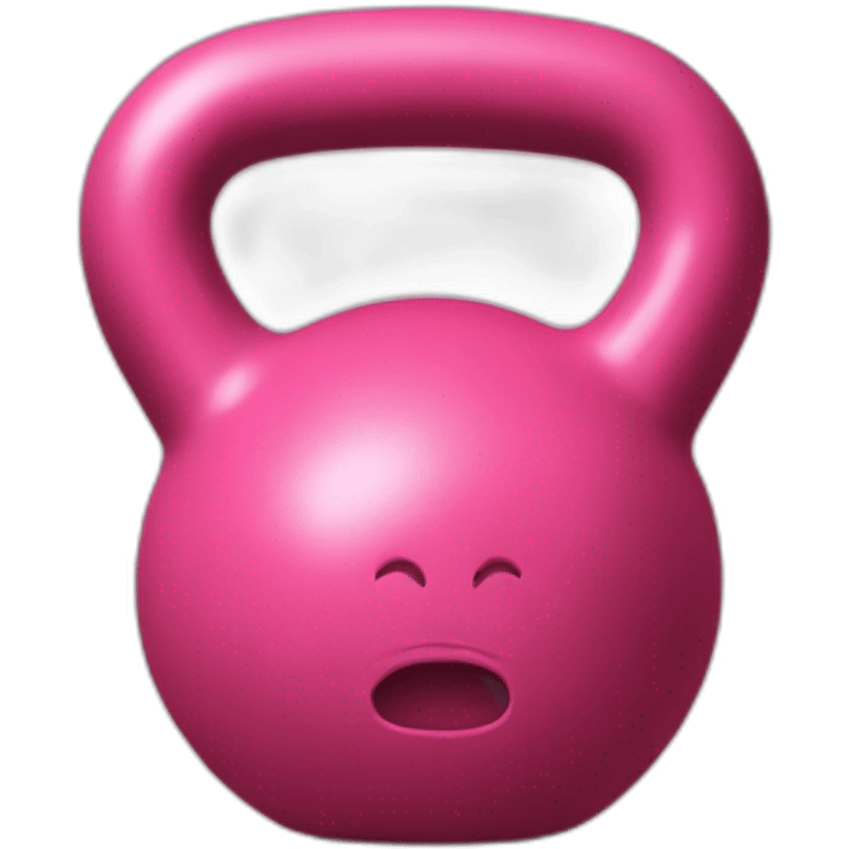 Kettlebell pink emoji