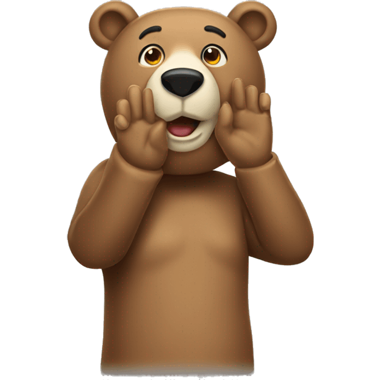 generic bear saluting emoji