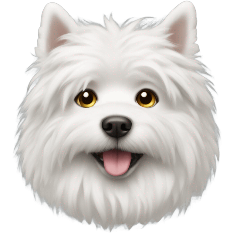 white fluffy dog emoji