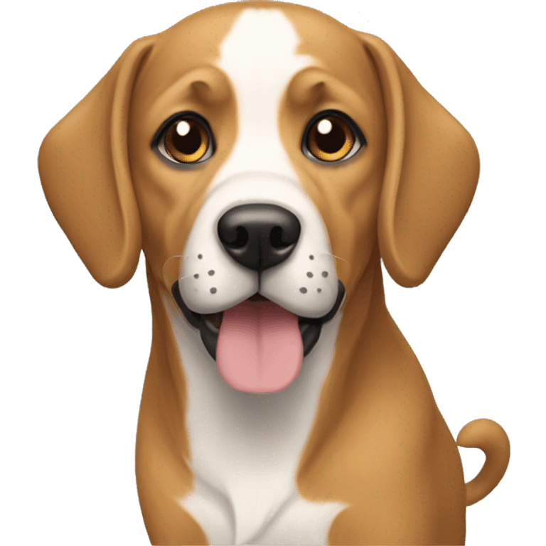 a penut colored medium size dog emoji