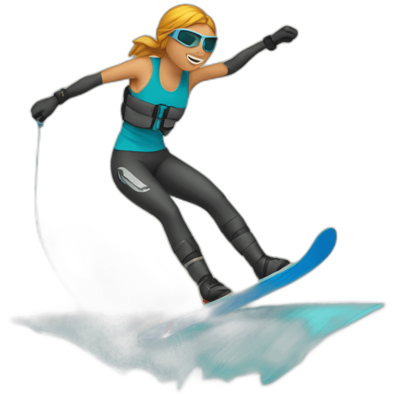 female kiteboarder emoji