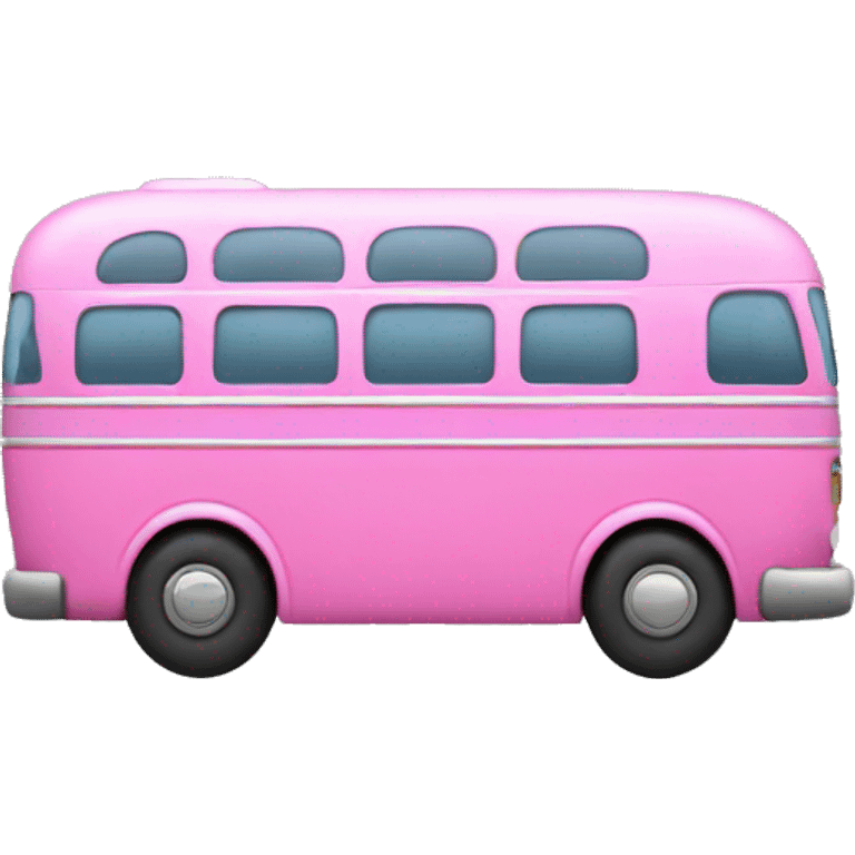 Pink bus emoji