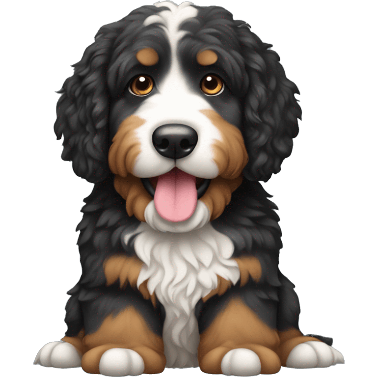 Bernedoodle dog emoji