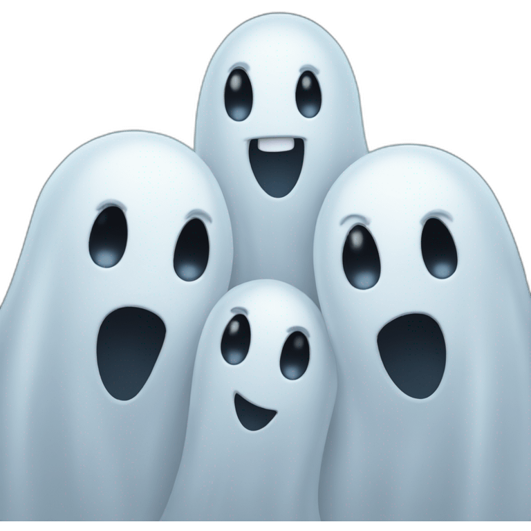 three-friends-ghosts-smiling emoji