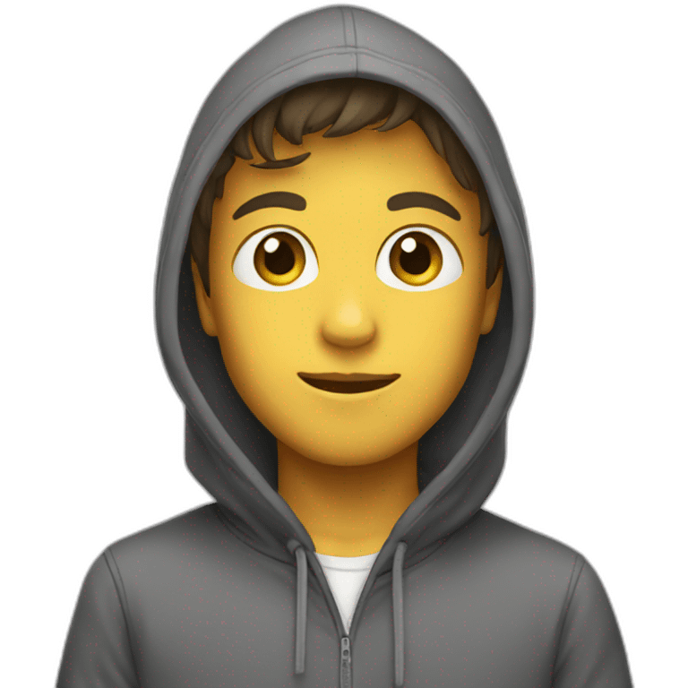 boy with hoodie emoji