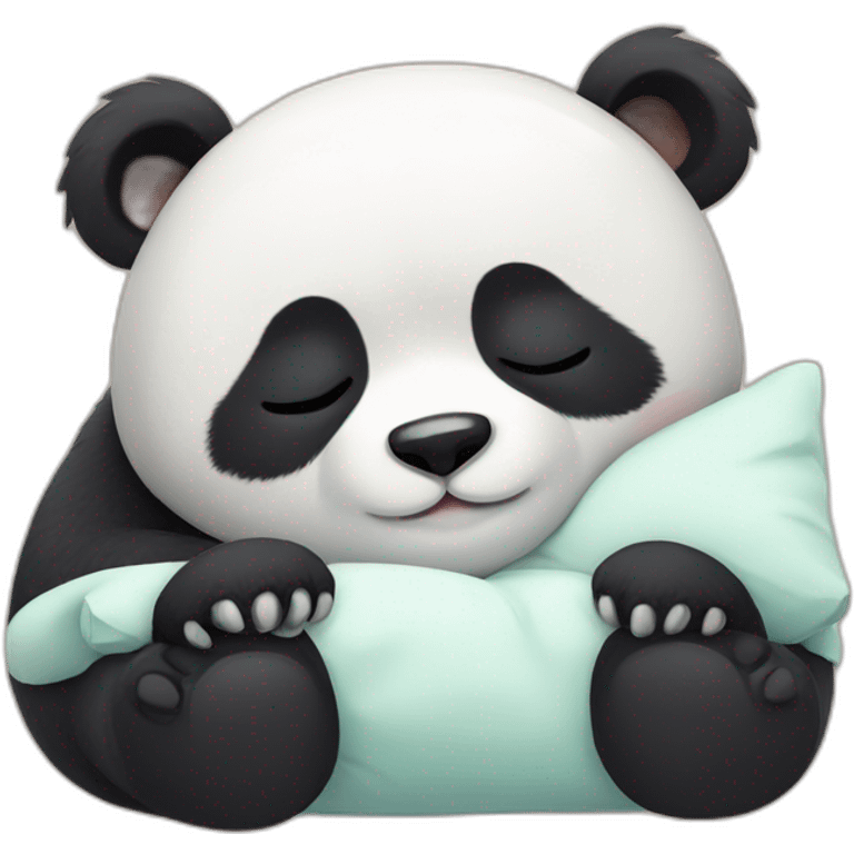 Cute panda sleep emoji