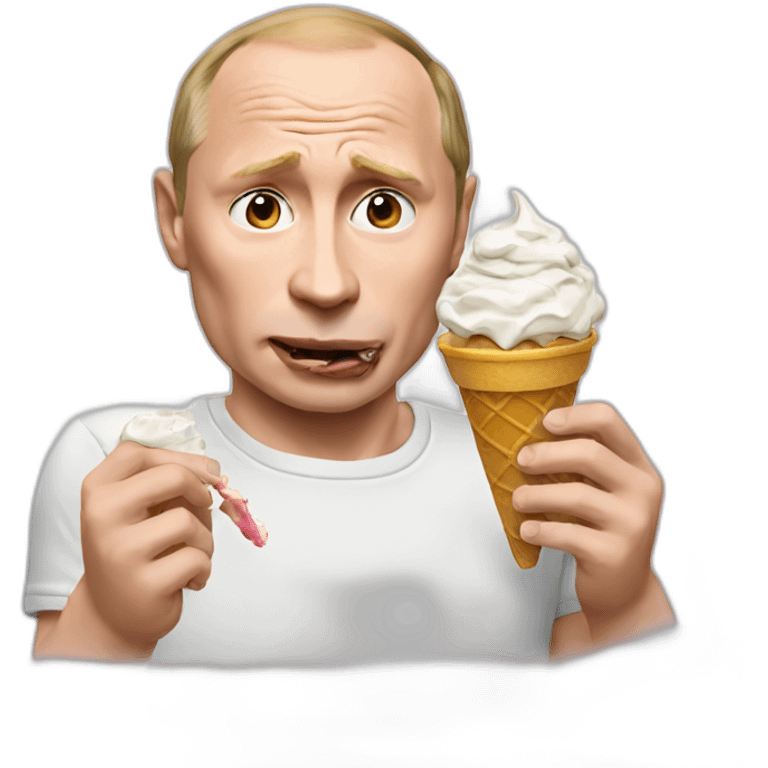 putin eating ice cream emoji