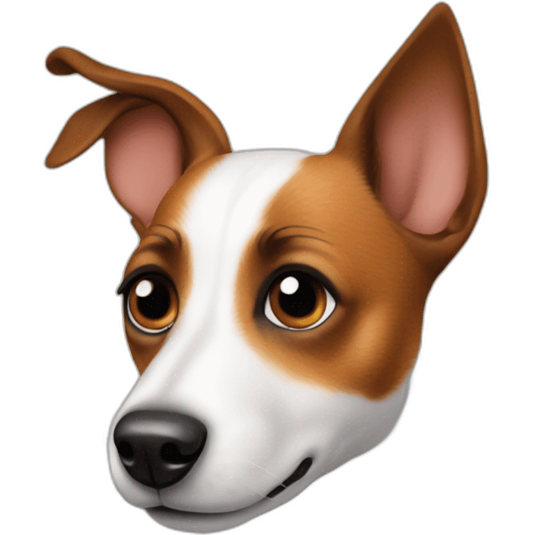 Jack Russel with pointy ears emoji