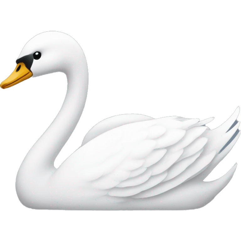 Swan emoji with facing the right side emoji