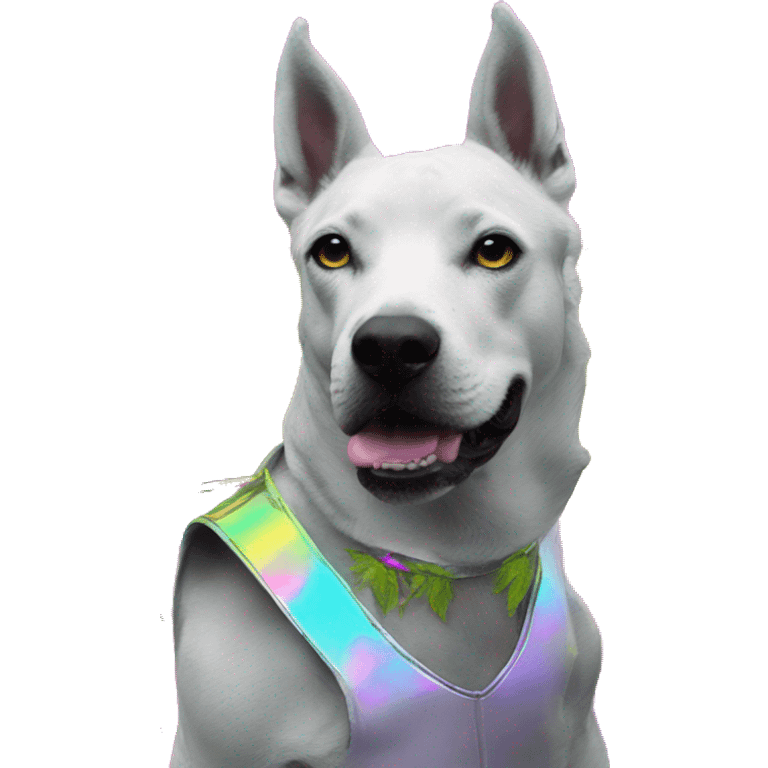 420 .Zombie_ Vaporwave black holographic oilslick zombie unicorn dog smoking yellow caution tape hemp leaves Pegasus hemp plants emoji