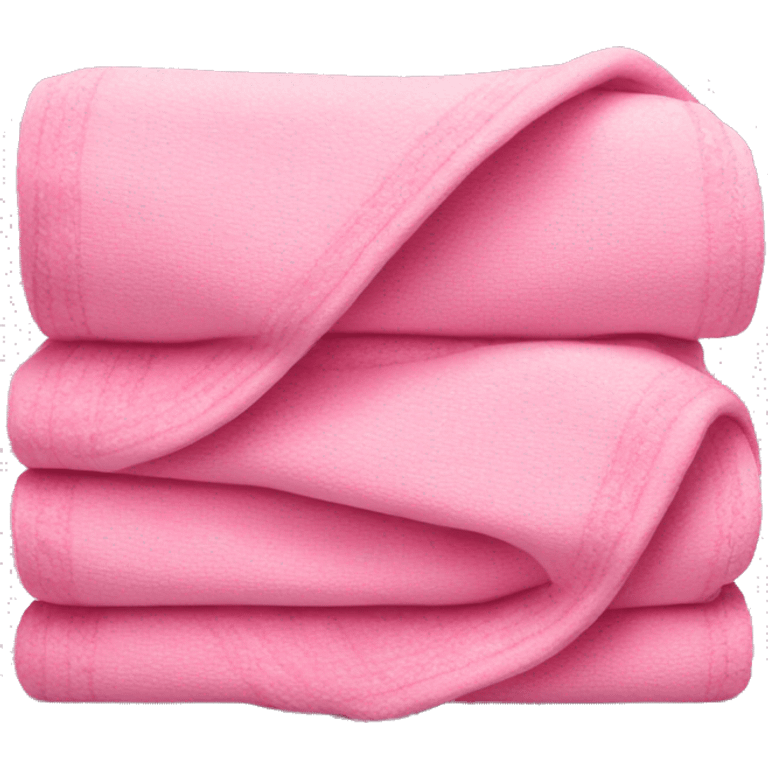 Pink folded Plad blanket emoji