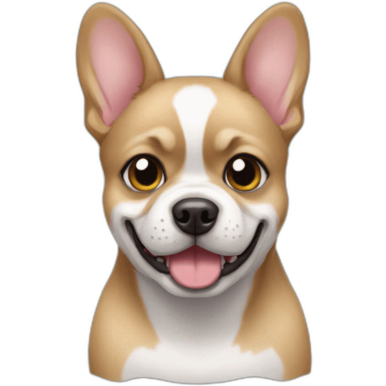 Pomsky-french bulldog- dog emoji