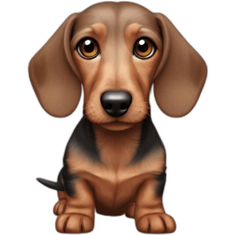 Wirehair dachshund emoji