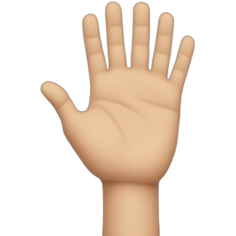 Hand hard  emoji