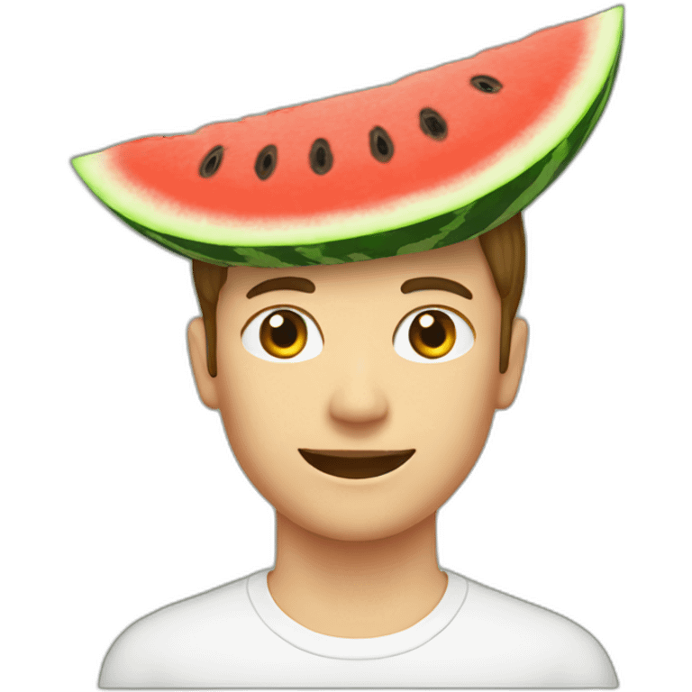 watermelon on the head emoji