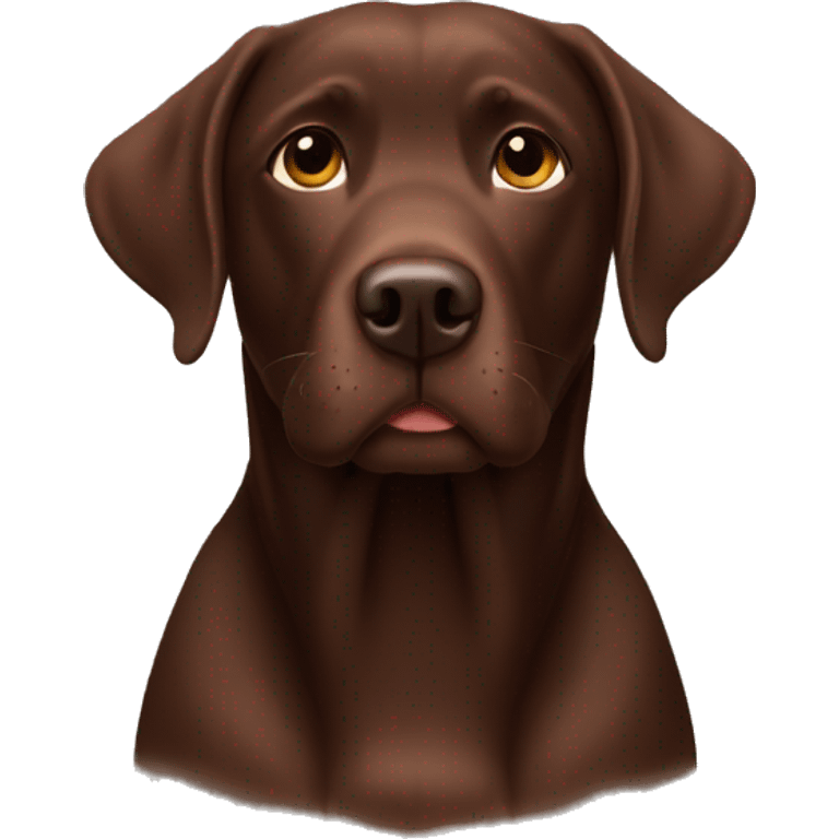 Chocolate lab emoji