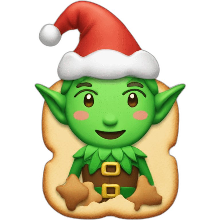 Elf bakimg cookie emoji