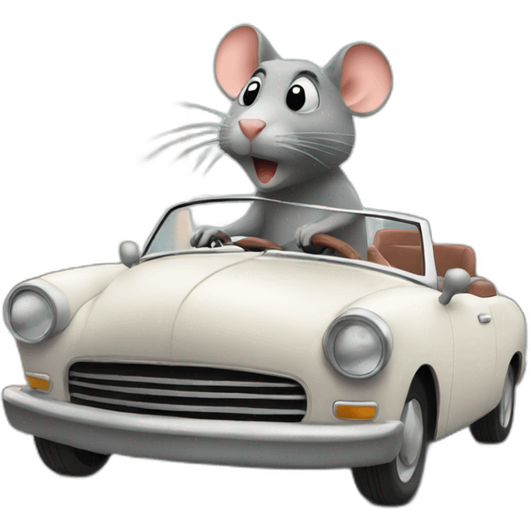 rat driving convertible emoji