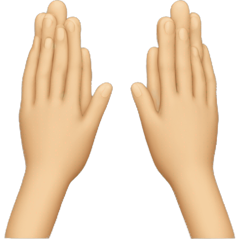 An emoji where both the legs are joined like how both hands are joined in the praying emoji emoji