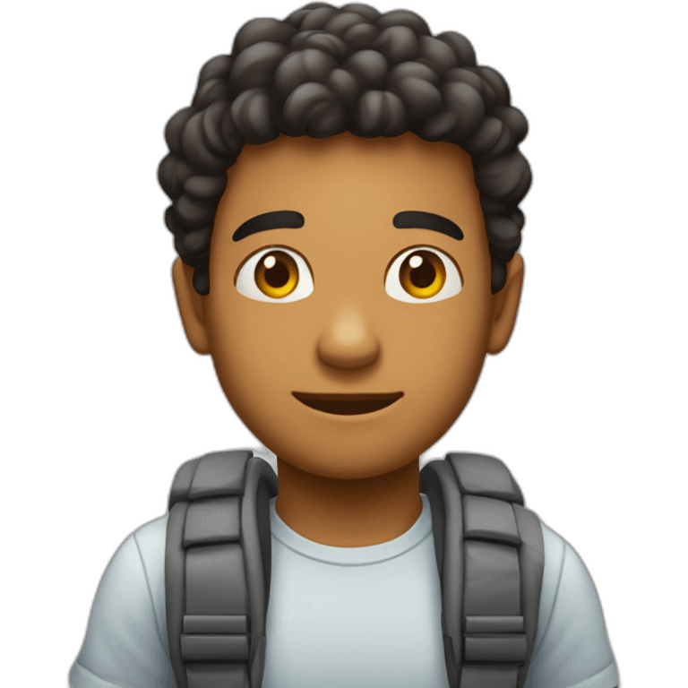 Jovem pai branco precisa descansar emoji