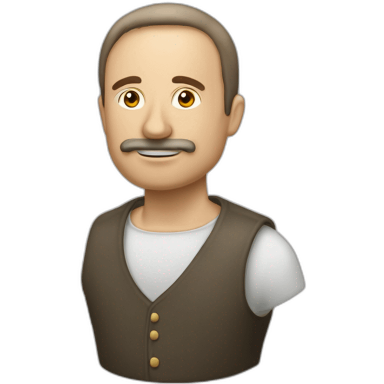 Mann von hinten mit ausgebreiteten Armen emoji