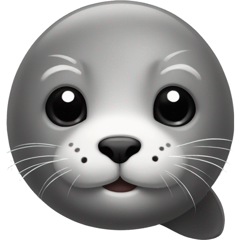 a very cute seal emoji